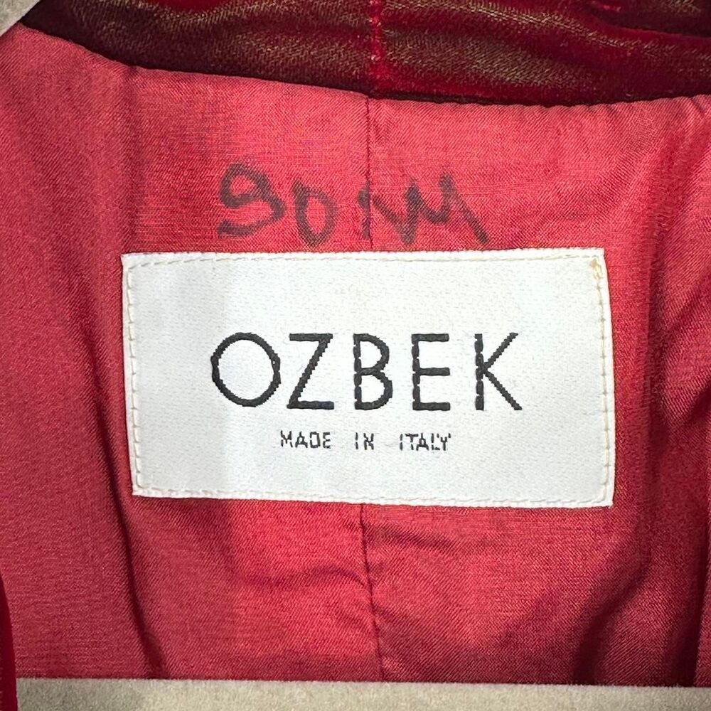 Ozbek Italy Runway Burgundy Velvet High Low Tailcoat Jacket c. 1992 - Picture 4 of 8